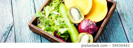 Colorful fruits and vegetables Colorful fruits and vegetables 39430481