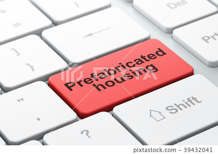 Construction concept: Prefabricated Housing on 39432041