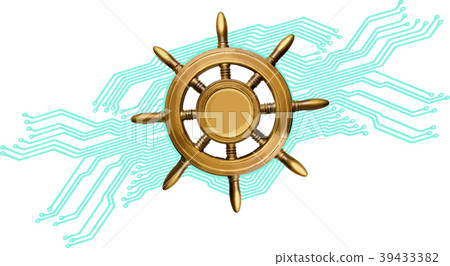 circuit board pattern and  steering wheel 39433382