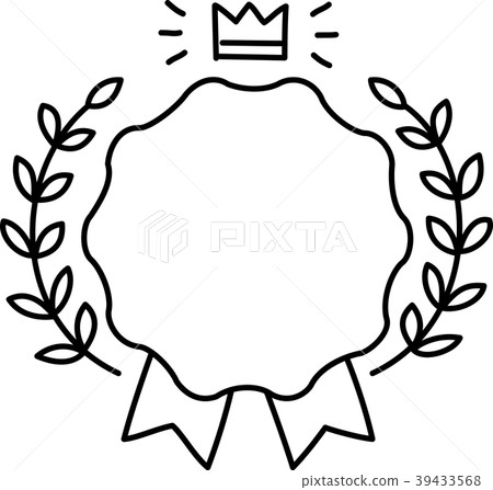 Laurels and emblems handwritten 39433568