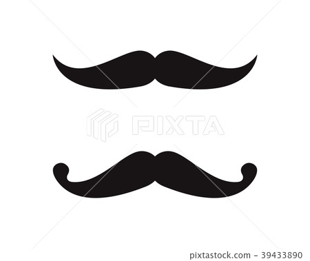 Mustache icon Logo template 39433890