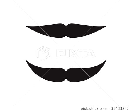 Mustache icon Logo template 39433892