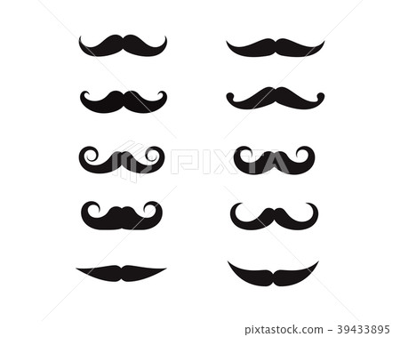 Mustache icon Logo template Mustache icon Logo template 39433895