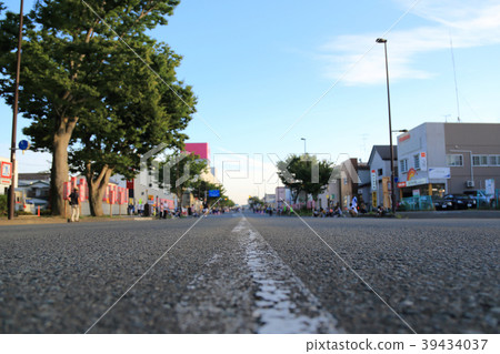 天堂般的夜晚城堡場地風景圖像Bokashi與 39434037