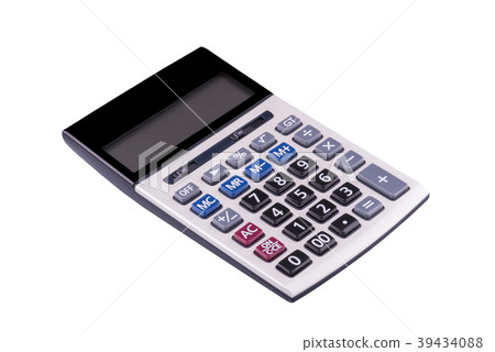 Top view of calculator device for calculating Top view of calculator device for calculating 39434088