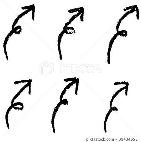 An arrow that turns around and points An arrow that turns around and points 39434658