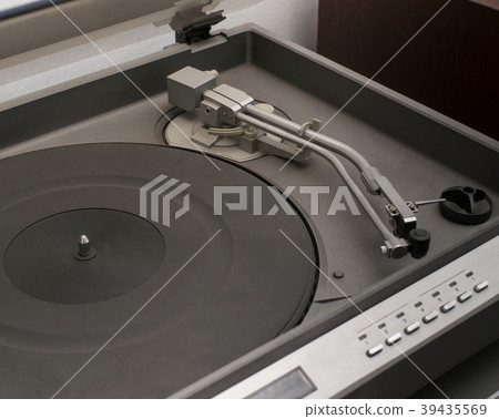 Soviet vinyl player, close-up 39435569