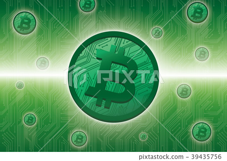 比特幣虛擬貨幣圖像例證網絡空間 39435756