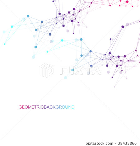 Geometric graphic background molecule and Geometric graphic background molecule and 39435866
