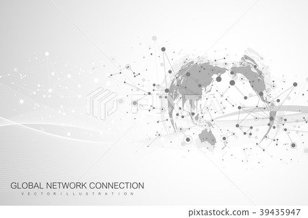 World map point with global technology networking 39435947