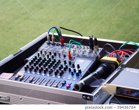 Sound mixer control panel, buttons equipment 39436784