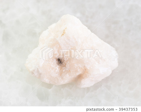 rough Barite stone on white marble 39437353