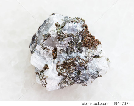 rough sphalerite (zinc blende) stone on white rough sphalerite (zinc blende) stone on white 39437374