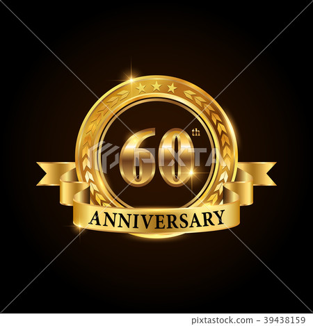 60 years anniversary celebration logotype.  39438159