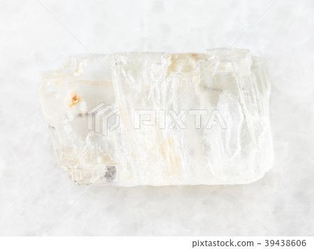 raw crystal of Petalite gemstone on white 39438606