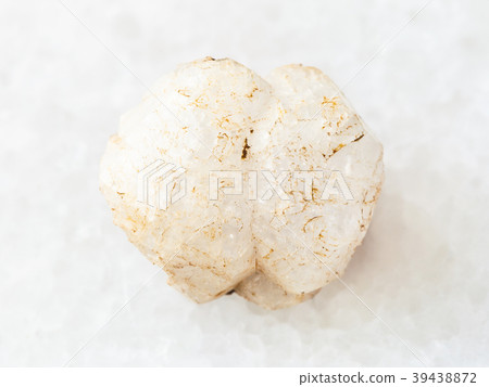 raw crystal of analcime gemstone on white raw crystal of analcime gemstone on white 39438872