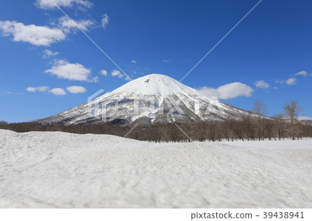 Mt. Yotei seen from Makari village, Shinyo area Mt. Yotei seen from Makari village, Shinyo area 39438941