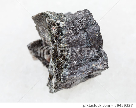 raw Magnetite ore on white 39439327