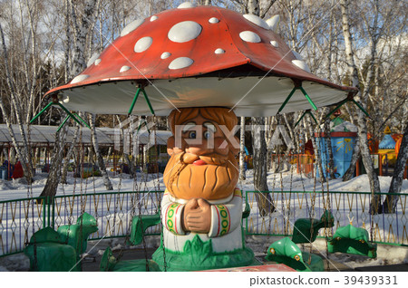 Merry-go-round in the form of mushroom of the old 39439331
