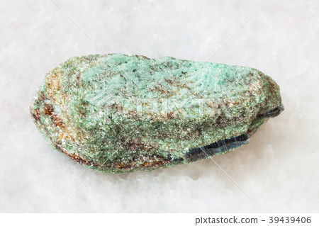 Paragonite stone on white 39439406