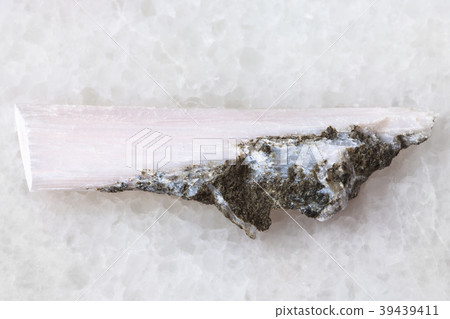 crystal of xonotlite gemstone on white 39439411