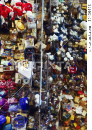 defocused blur background of a flea market 39439468