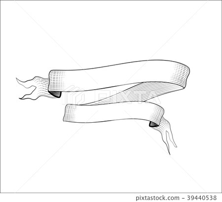 Black old vintage engraved tape for text on white 39440538