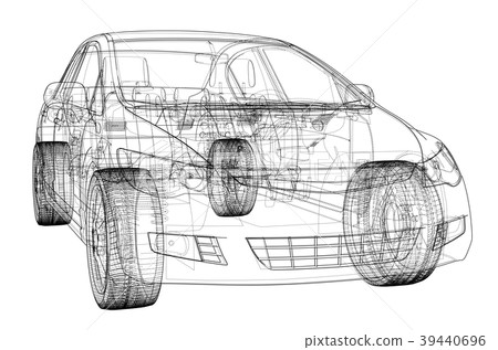 Concept car blueprint Concept car blueprint 39440696