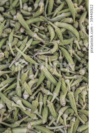 fresh raw okras as a background fresh raw okras as a background 39440922