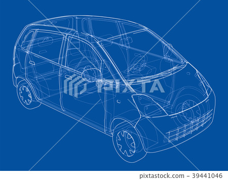 Concept car blueprint Concept car blueprint 39441046