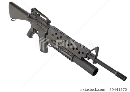 M16A4 rifle equipped with an M203 grenade launcher 39441270