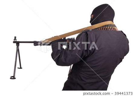 mercenary with RPD 44 machine gun 39441373