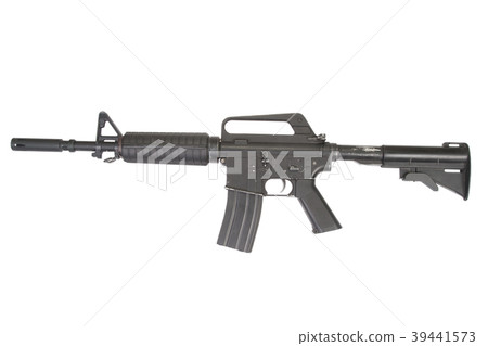 CAR-15 carbine isolated on a white background 39441573