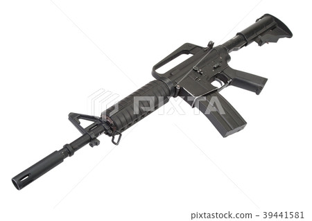 CAR-15 carbine isolated on a white background CAR-15 carbine isolated on a white background 39441581