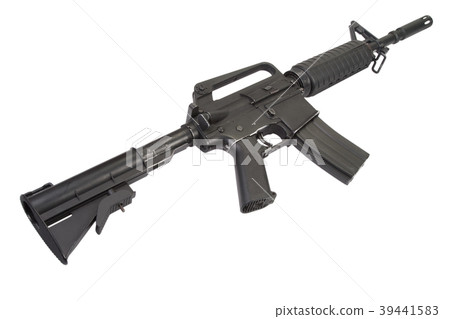 CAR-15 carbine isolated on a white background 39441583