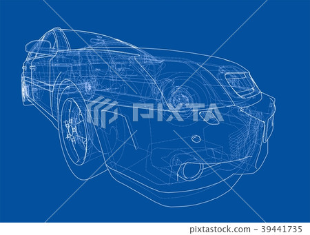 Concept car blueprint Concept car blueprint 39441735