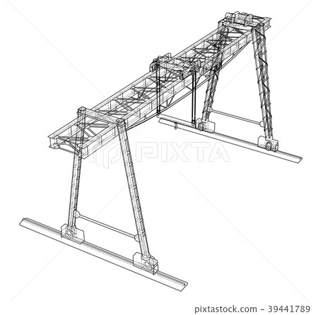 Gantry crane blueprint Gantry crane blueprint 39441789