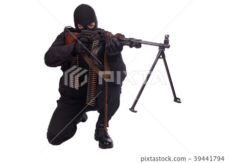 mercenary with RPD 44 machine gun 39441794