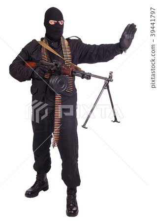 mercenary with RPD 44 machine gun 39441797
