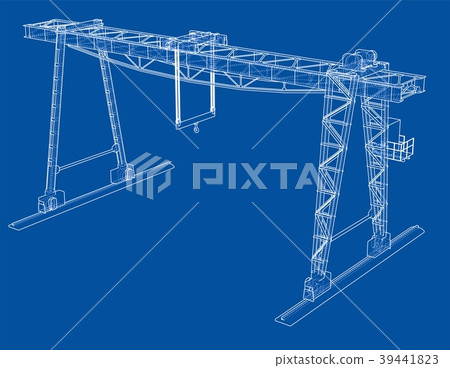 Gantry crane blueprint 39441823