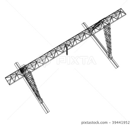 Gantry crane blueprint Gantry crane blueprint 39441952