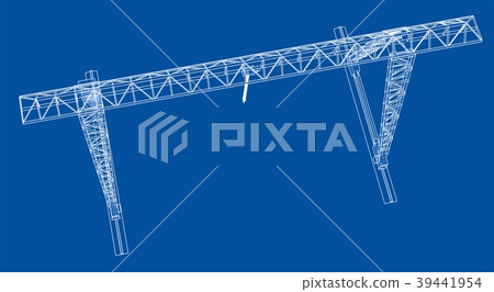 Gantry crane blueprint Gantry crane blueprint 39441954