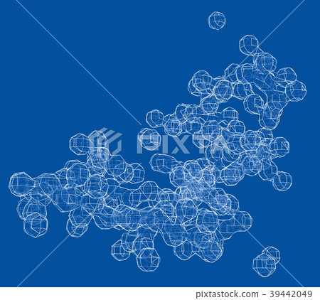 Abstract geometry shape blobes or spheres 39442049