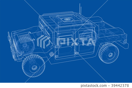 Combat car blueprint 39442378