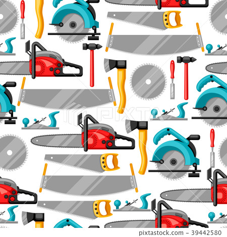 Seamless pattern with equipment and tools for 39442580