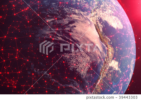 3D rendering Network and data exchange over planet 39443303