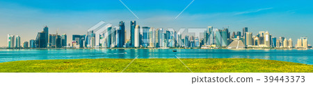 Skyline of Doha, the capital of Qatar. 39443373