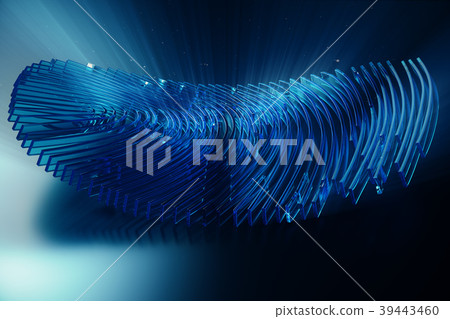 3D rendering Fingerprint Scanning Identification 39443460