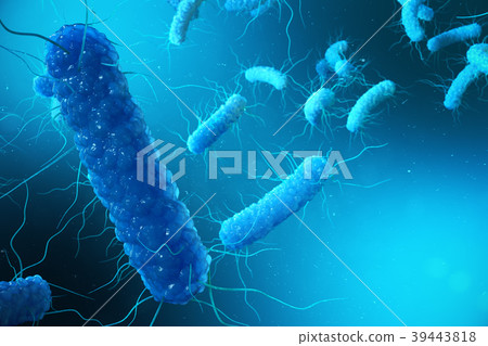 3D illustration Enterobacterias. Gram negativas 39443818