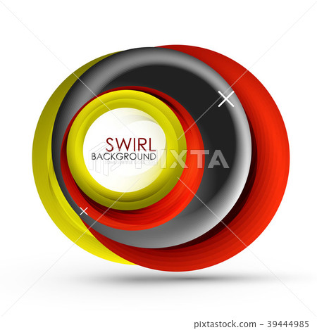Spiral swirl flowing lines 3d vector abstract Spiral swirl flowing lines 3d vector abstract 39444985